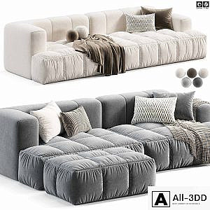 Julia Suede Fabric Soft Sofa by Casaspace