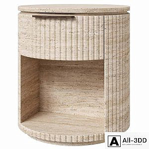 Restoration Hardware Byron travertine nightstand