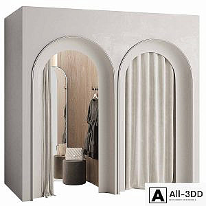 Fitting room for a clothing store 001 KM