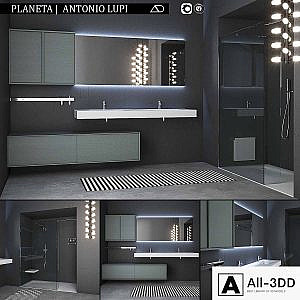 Bathroom furniture set Planeta