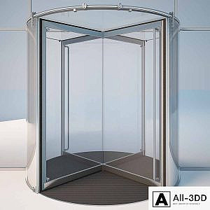 Revolving door Dorma KTV atrium