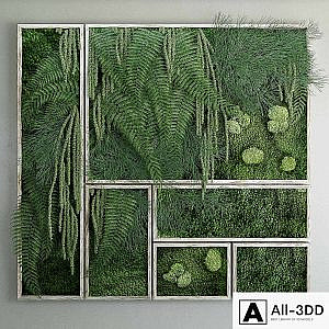 Moss and fern fytowall