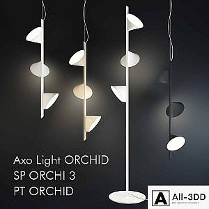 Suspended fixtures Axo Light ORCHID SP ORCHI 3 and floor lamp Axo Light ORCHID PT ORCHID