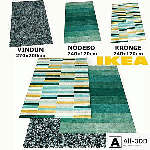 IKEA RUGS SET (VINDUM, KRONGE, NODEBO)