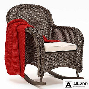 CLASSIC WICKER PLANTATION ROCKER CHAIR