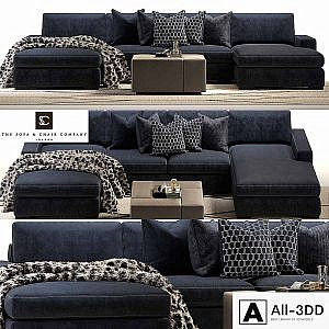Brancusi corner sofa and Matisse ottoman