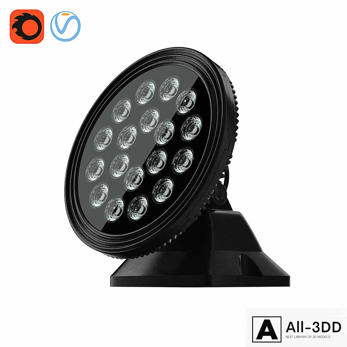 led floodlight led RGBW modern interior 3D model led floodlight led RGBW
