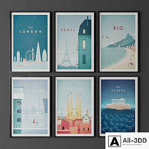Set of posters