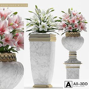DECO VASE & LILY