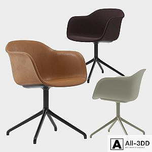 Muuto fiber armchair swive base