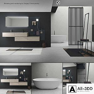 Bathroom furniture set Arcom Escape