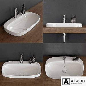 Washbasin Scarabeo Ceramiche Moon 5512