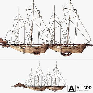Curtis Jere Ships In The Harbor Wall Decoration