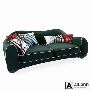 MAISON LACROIX LARGE 3-SEAT SOFA