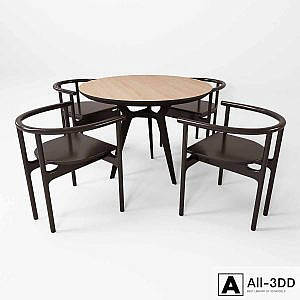 Table and semi-armchair UNIKA MOBLAR