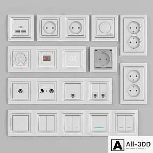 Schneider Electric Unicha sockets and switches