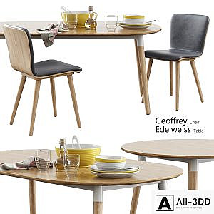 Made / Geoffrey Chair + Edelweiss Table