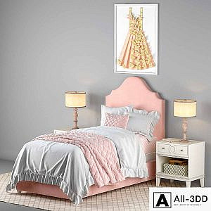 MIA UPHOLSTERED BED Set, Restoration Hardware