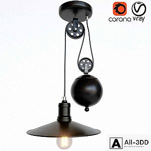 18-Chandelier with counterweight