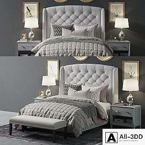 Paris Arched Winged Bed