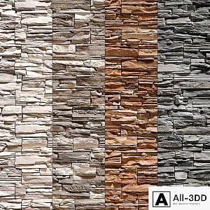Stone Walls set 6 - Vray Material