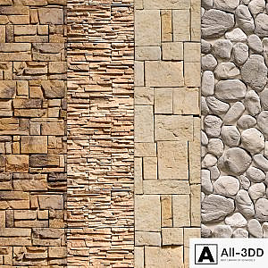 Stone Walls set 9 - Vray Material