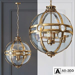 Chandelier Eichholtz Lantern Hagerty Brass
