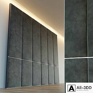 Decorative wall. Soft panel. 21