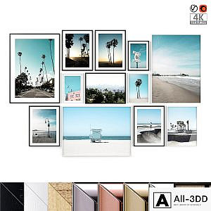 Poster Set "Beach Palms"
