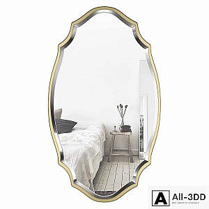 Blaisdell Horizontal Gold Wall Mirror WRLO8574