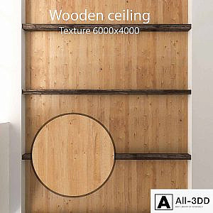 Wooden ceiling with beams 18