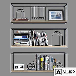 Shelves with decor 9.