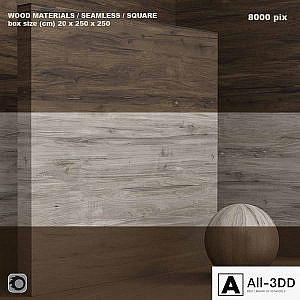 Material wood / solid / veneer (seamless) - set 60