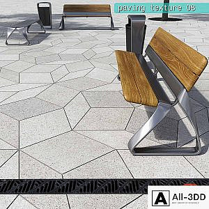 Paving rombic HR / street furniture 08