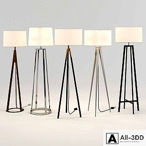 Crate & Barrel Floor Lamp Set 2