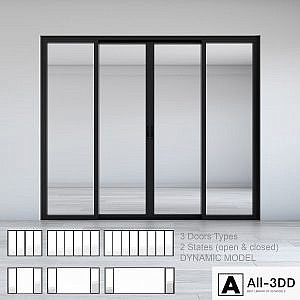 Dynamic Sliding Doors Set 02