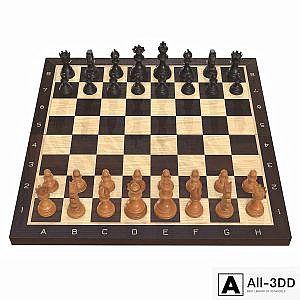 Chess board game pieces
