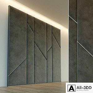 Decorative wall. Soft panel. 63
