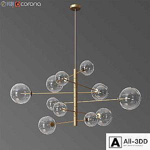 Chandelier argento s eichholtz