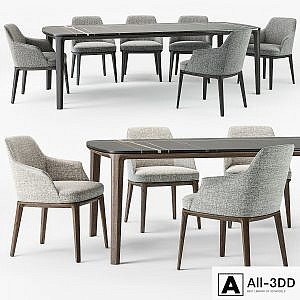 Poliform Sophie armchair Henry table