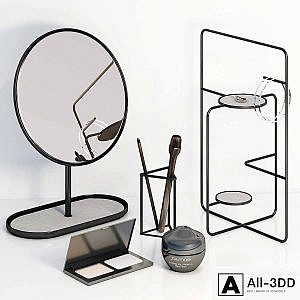 Decorative set on the dressing table