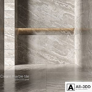 Cream marble tiles 3