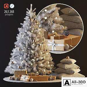 White Christmas tree