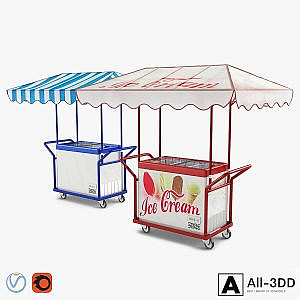 Hand trolley with freezer Polar