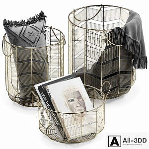 METAL BASKETS DECOR