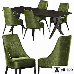 Softhouse Crossing table, Softhouse Flavia chair