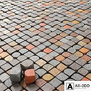 Cube stone granite decoration / Stone cubes for decoration. (Paving stones)