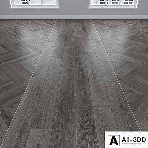 Parquet Oak gray, 3 types: herringbone, linear, chevron.
