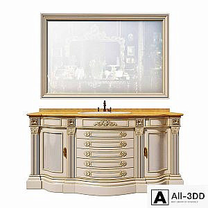 Classical furniture for a bathroom