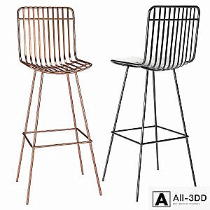 Rockett st george nero bar stool